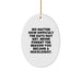 Funny Mixologist Gifts from Friends and Family - Oval Ornament with Quote, Unique Christmas Unique Gifts for Him or Her, Inspirational - Image 1