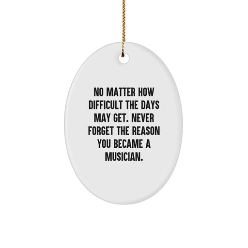 Funny Musician Oval Ornament Gifts from Family to Musician Friends This Christmas Unique Gifts - Image 1