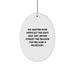 Funny Secretary Gifts from Friends, Oval Ornament with Inspirational Quote, Unique Christmas Unique Gifts for Secretary - Image 1