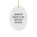 Funny Bestie Gifts from Women, Oval Ornament Being My Bestie is the Best Gift, Perfect Christmas Unique Gift for Bestie - Image 1