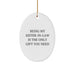 Funny Sister-in-law Gifts from Family, Oval Ornament Being My Sister-in-law Is The Only Gift You Need for Christmas Unique Gifts - Image 1