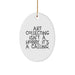 Funny Art Collecting Gifts from Friends for Art Collecting Enthusiasts - Oval Ornament with Christmas Unique Gifts Quote Art Collecting Isn't A Hobby. It's A Calling. - Image 1
