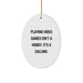 Funny Oval Ornament for Playing Video Games - Gifts from Men to Friends and Family - Oval Shaped White Ornament - Image 1