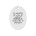 Funny Actor Gifts from Friends and Family, Christmas Unique Ornaments for Actor Fans, Oval Ornament I'm An Actor - My Level Of Sarcasm Depends On Your Level Of Stupidity. - Image 1