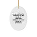 Funny Air Traffic Controller Gifts, Christmas Unique Oval Ornament for Men, Women, Friends, Coworkers, Air Traffic Controller, Oval Shaped Decoration - Image 1