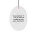 Funny Assistant Oval Ornament Gift from Friends for Assistant, Oval Ornament with Sarcasm Quote, Unique Christmas Unique Gifts for Assistant - Image 1