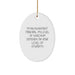 Funny Assistant Principal Gifts for Men - Oval Ornament, Sarcasm Humor, Christmas Unique Presents from Friends to Assistant Principals - Image 1