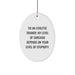 Funny Athletic Trainer Gifts from Friends, Oval Ornament for Men, Women, or Coworkers Christmas Unique Ideas - Image 1