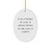 Funny Attendant Oval Ornament Gifts from Men to Friends at Christmas - Image 1