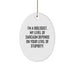 Funny Biologist Gift for Him, Oval Ornament Christmas Unique Gifts from Friends, Wife, or Family to Biologist Men - Image 1