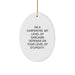 Funny Carpenter Gifts - I'm A Carpenter, Oval Ornament for Men, Women, Family, Friends, Coworkers - Christmas Unique Gifts from Friends, Family, Coworkers, for Carpenter - Image 1