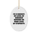Funny Chemist Gifts for Men, Oval Ornament Ideas Christmas Unique Gifts for Chemist Friends and Family, I'm A Chemist - Image 1