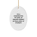 Funny Chiropractor Gifts for Men, Sarcasm Level, Oval Ornament, Gifts from Friends for Chiropractor, Unique Christmas Unique Gifts - Image 1