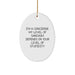 Concierge Gifts from Men for Friends - Funny Oval Ornament, Christmas Unique Decor, Oval Shaped Gift for Concierge - Image 1