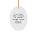 Funny Sarcasm Gifts for Court Clerk - Oval Ornament, White, Christmas Unique Gifts from Friends, Coworkers, Family - Image 1