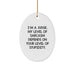 Funny Judge Oval Ornament Gifts from Friends for Judge, Sassy Christmas Unique Gifts for Judge Men or Women - Image 1