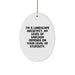 Funny Landscape Architect Gifts from Men, Oval Ornament Quote, Christmas Unique Gift for Him, Her, Friends, Family, Coworkers - Image 1