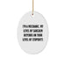 Funny Mechanic Oval Ornament Gifts from Friends for Mechanic Men - Image 1