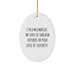 Funny Millwright Gifts for Men - Oval Ornament with Sarcasm Humor, Perfect for Christmas Unique Gifts from Family, Friends, or Coworkers - Image 1