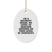 Funny Security Guard Oval Ornament Gifts from Friends to Security Guard, Oval Ornament for Security Guard Love, Christmas Unique Gifts for Security Guard Men - Image 1