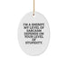 Funny Sheriff Oval Ornament Gifts from Friends for Men on Christmas Unique - Image 1