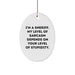 Funny Sheriff Gifts from Friends - Unique Oval Ornament for Sheriff Men - Christmas Unique Gifts for Men - 'I'm A Sheriff' Quote Oval Shaped Ornament - Image 1