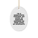 Funny Substitute Teacher Oval Ornament Gifts from Friends for Men and Women, Christmas Unique Gifts for Substitute Teacher - Image 1