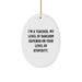 Funny Teacher Oval Ornament Gifts from Men to Friends for Christmas Unique Presents - Image 1