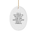 Funny Vice-principal Gifts from Men, Vice-principal Christmas Unique Ornaments, Oval Shape, I'm A Vice-principal, My Level Of Sarcasm Depends On Your Level Of Stupidity. - Image 1