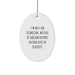 Funny X-Ray Technician Oval Ornament Gifts for X-Ray Technician Friends from Coworkers - X-Ray Technician Christmas Unique Gifts - Image 1