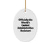 Gifts for the Administrative Assistant - Oval Ornament - Officially The World's Coolest Admin Assistant - Funny Christmas Unique Gift - Image 1