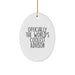 Funny Advisor Gifts from Friends, Officially The World's Coolest Advisor Oval Ornament, Perfect for Christmas Unique Gifts - Image 1
