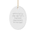 Funny Assistant Principal Gifts for Men - Officially The World's Coolest Assistant Principal Oval Ornament Christmas Unique Gifts from Friends - Image 1