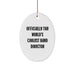 Funny Band Director Christmas Unique Gifts for Men Oval Ornament Officially The World's Coolest Band Director - Image 1