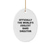 Gifts for the World's Coolest Band Director - Oval Ornament, Funny Quote - Christmas Unique Gifts from Friends, Family, Coworkers - Image 1