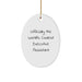 Funny Executive Assistant Gifts for Men Oval Ornament from Friends, 'Officially The World's Coolest Executive Assistant' Christmas Unique Gifts for Coworkers - Image 1