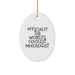 Funny Mixologist Gifts from Friends, Oval Ornament Officially The World's Coolest Mixologist, Christmas Unique Ideas for Men - Image 1