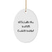 Funny Welder Gifts, Unique Oval Ornament for the World's Coolest Welder Lover, Christmas Unique Gifts from Men for Men - Image 1