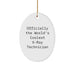 Funny X-ray Technician Gifts from Men to Women for Christmas Unique Presents Oval Ornament Officially The World's Coolest X-ray Technician - Image 1