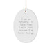 Actuary Oval Ornament Funny Quote Gifts from Friends to Actuary - Christmas Unique - Image 1