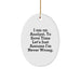 Funny Analyst Oval Ornament Gifts from Friends, Coworkers, Family, or Men to Women - Oval Ornament for Analyst - Christmas Unique Gifts - Image 1