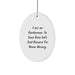 Funny Auctioneer Gifts, Oval Ornament Christmas Unique Presents from Friends to Auctioneer Men, Unique Oval Shaped Auctioneer Themed Decoration - Image 1