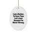 Funny Barber Gifts for Men - Oval Ornament I Am A Barber Quote Christmas Unique Presents - Image 1