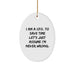 Cute CFO Gifts from Friends, Funny Oval Ornament Christmas Unique Presents for CFO, 'I Am A Cfo. To Save Time Let's Just Assume I'm Never Wrong.' - Image 1