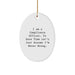 Funny Compliance Officer Gifts for Christmas, Oval Ornament, Gifts from Coworkers, Compliance Officer Humor, Gifts for Compliance Officers - Image 1