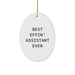 Funny Christmas Unique Gifts for Assistant Friends, Oval Ornament Assistant Ever, Best Effin Assistant - Image 1