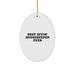 Funny Housekeeper Gifts from Friends for Christmas Unique Oval Ornament Best Effin' Housekeeper Ever - Image 1