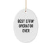 Funny Operator Oval Ornament Gifts for Men, Women, Coworkers, Family from Best Effin' Operator Ever - Image 1