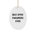 Funny Rescue Worker Gifts for the Best Effin' Rescue Worker Ever - Oval Ornament - Image 1