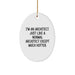 Funny Architect Gifts from Friends, Christmas Unique Oval Ornaments for Men, Women, Family - Image 1